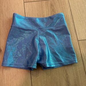 Annie Sparkling Teal Athletic Shorts